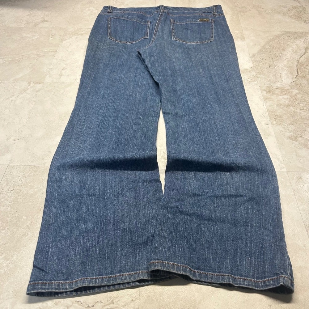 Dana Buchman Signature Bootcut Jeans Blue Womens Size 16 Medium Wash Denim